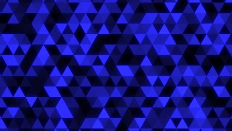 abstract glowing blue triangle tessellation - 4k seamless loop motion background animation