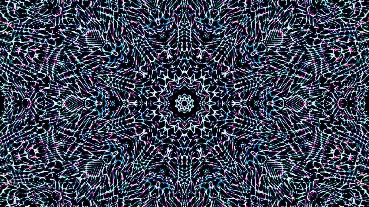 abstract lines colorful light color shining dots round shape black background