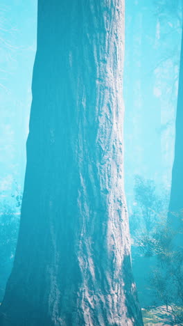 tronco de árbol de bosque místico