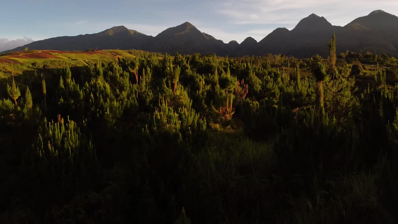 toma aerea del monte