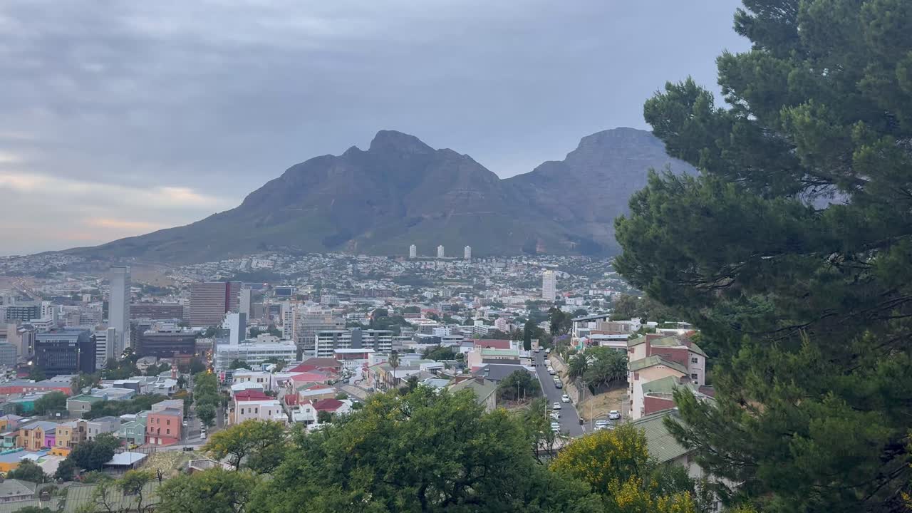 Devils Peak, Table Mountain and Lions Head in Cape Town, South Africa