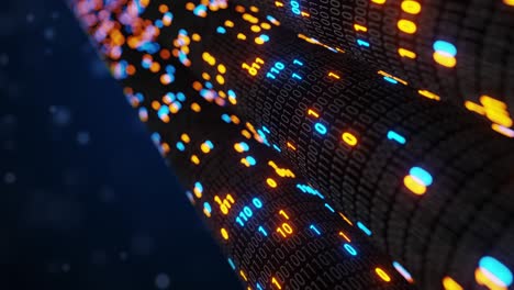 big data cloud computing internet of things iot ai network technology. seamless loop 4k vj background.