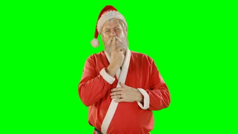 Papá-Noel-Usando-Pantalla-Digital