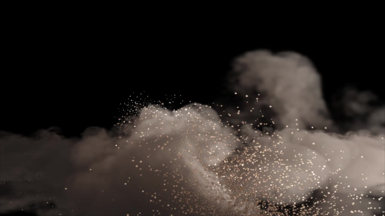 Esplosione di fumo d'oro