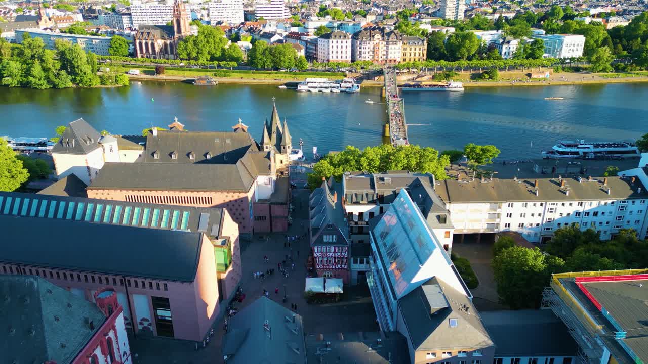 Aerial View of Mainz, Germany