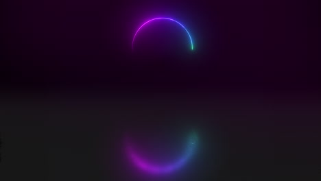 Illuminated-rainbow-neon-lights-in-a-circle-shape