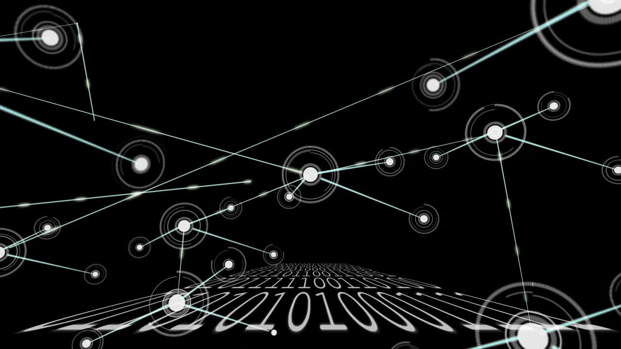 디지털 검은 바탕에서 움직이는 커 ⁇ 터