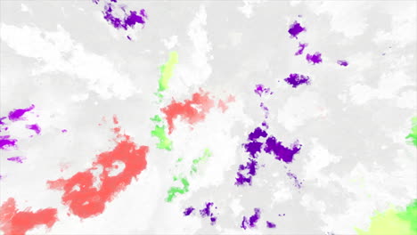 pintura abstracta con salpicaduras de colores