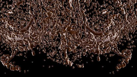 chocolate splash slow-motion