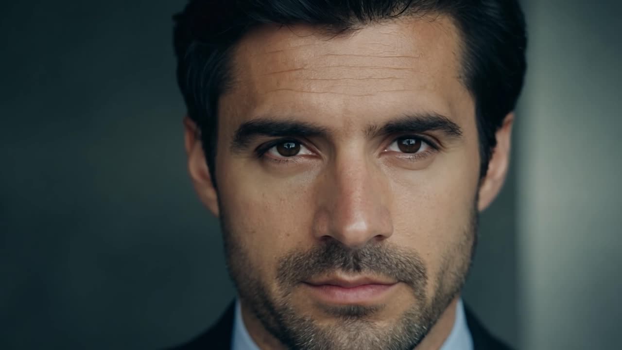 retrato en primer plano de un hombre en traje