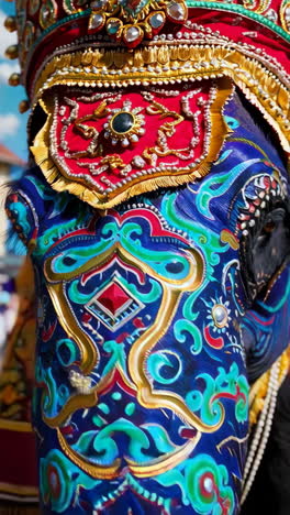 decorated elephant in a festival parade