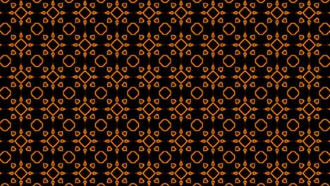 abstract orange geometric seamless pattern background. abstract stripes kaleidoscope loop. fast psychedelic colorful kaleidoscope vj background. disco abstract motion background. kaleidoscope effect