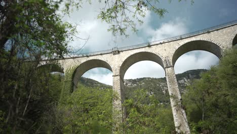 an old beautiful stone bridge in france