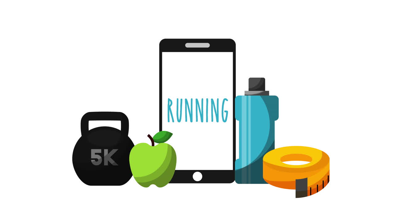 스마트 폰 애니메이션으로 건강한 라이프 스타일