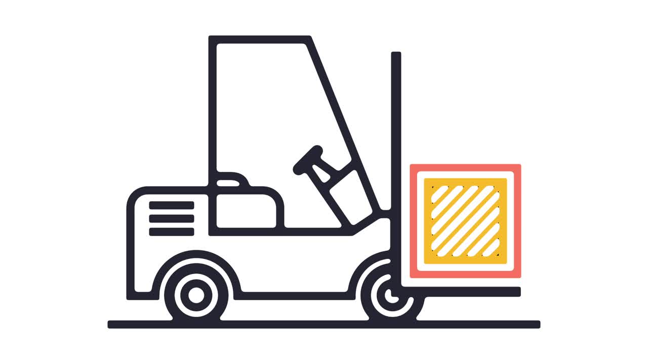 포크리프트 아이콘 애니메이션