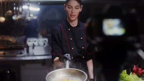 chef cooking demonstration