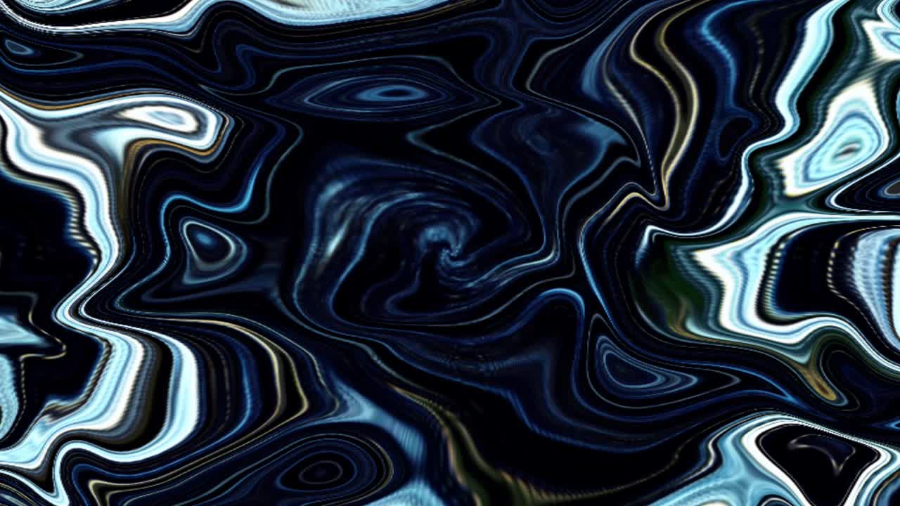 Unique elegant liquid art pattern movement, beautiful colorful fractal lines.