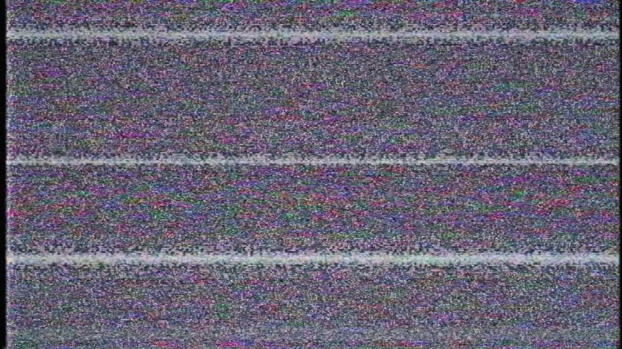 Rumore statico e interferenza da TV retrò sullo schermo