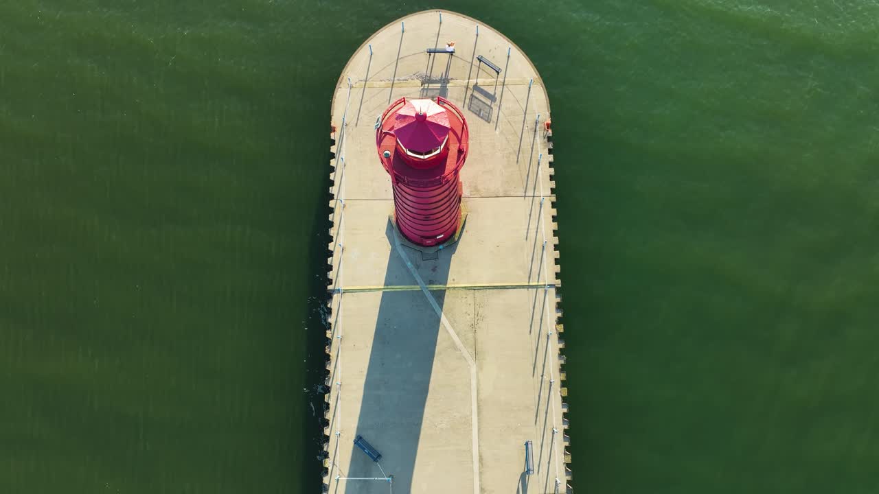 Moving from a bird's eye angle to a Direct aerial