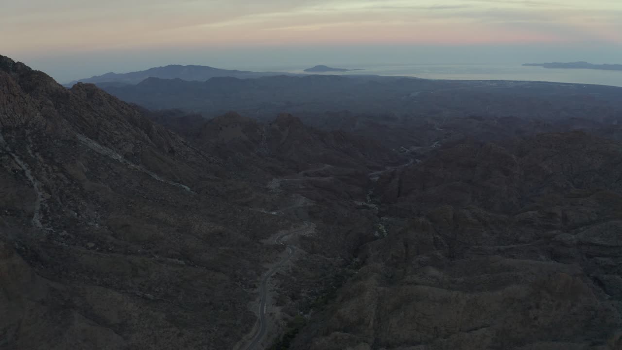 hermoso paisaje de méxico cerca de la montaña pilón de lolita en baja california sur, antena