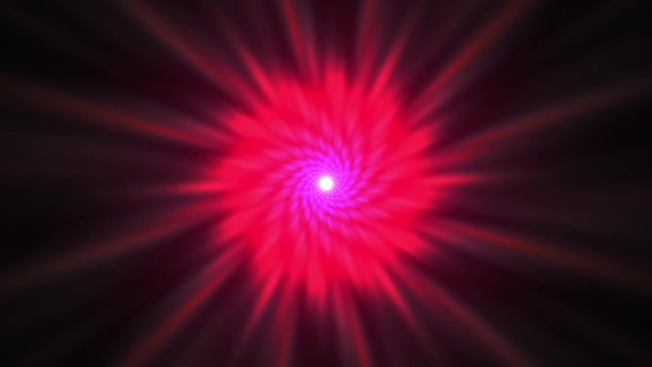 Animation de tunnel spiralé abstrait rouge lumineux