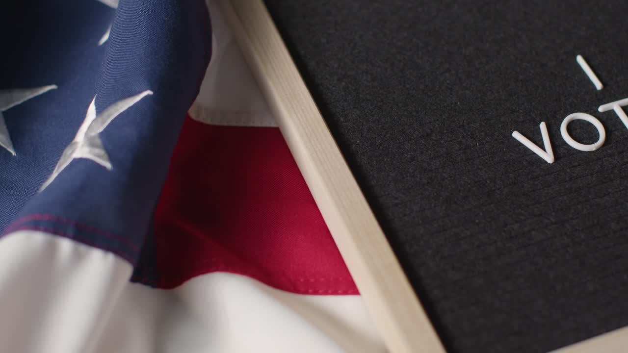 표지판 읽기 클로즈업 나는 미국 스타 앤 스트라이프  ⁇ 발에 거짓말을 투표 2024 미국 선거