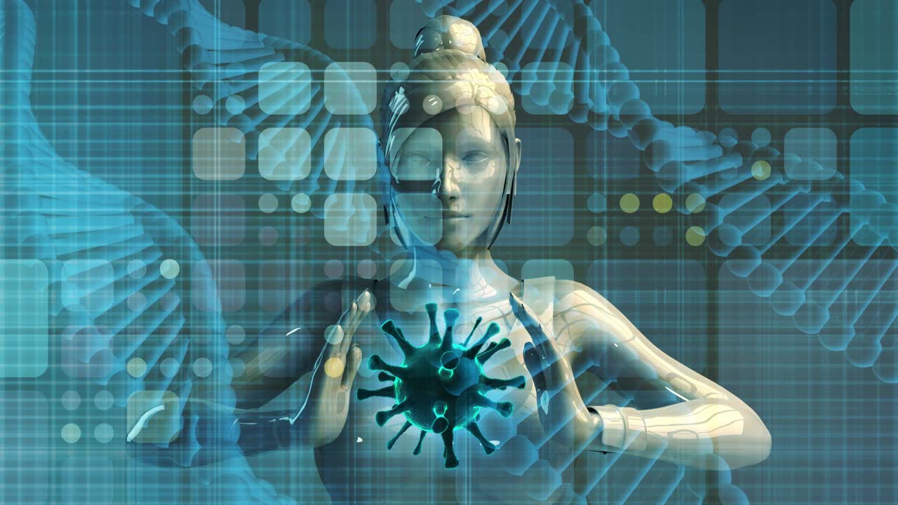 datos de pandemia global y crisis médica concepto de fondo abstracto