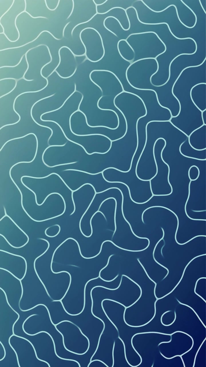 Seamless Loop of Abstract Blue Flowing Lines Background