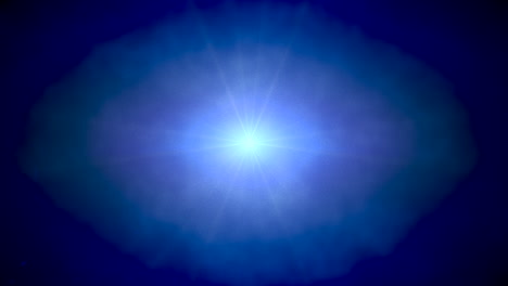 Helles-Blaues-Licht-In-Dunkler-Galaxie