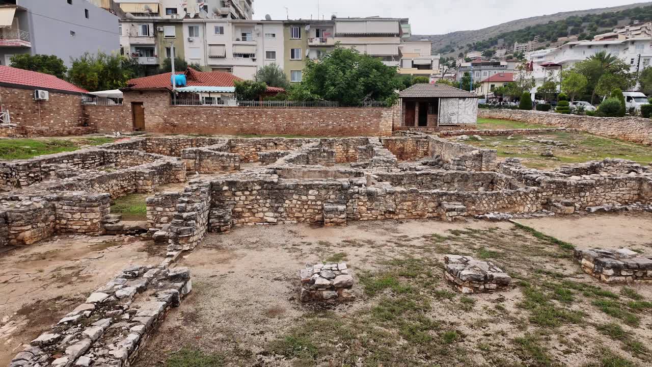 Synagogue Basilica Archeological remains Sarandë Albania Saranda historical landmark