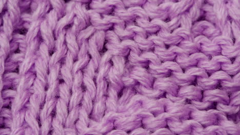 close-up of purple knitted fabric