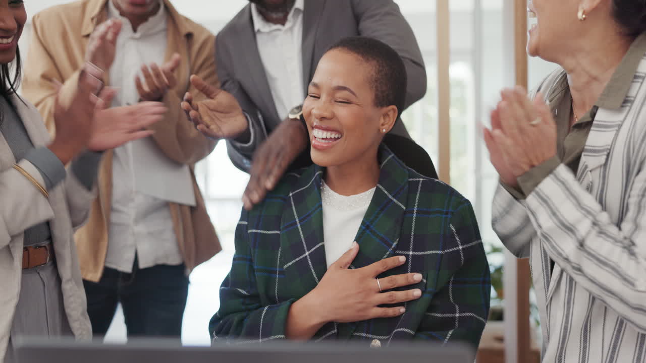 Black woman, congratulations