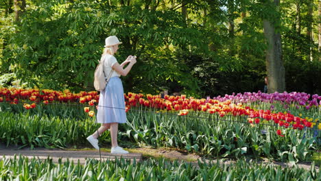 tourist walks in the amsterdam keukenhof park