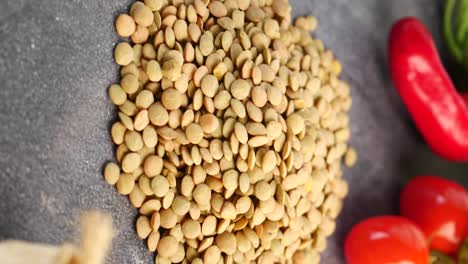 lentils and vegetables