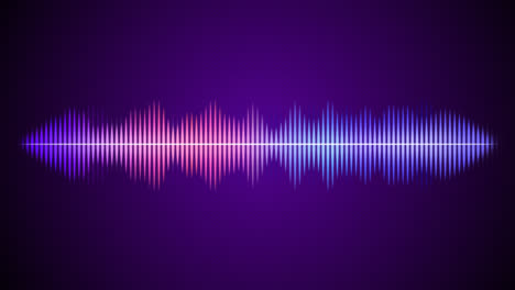 motion graphic of striped background with colored sound wave