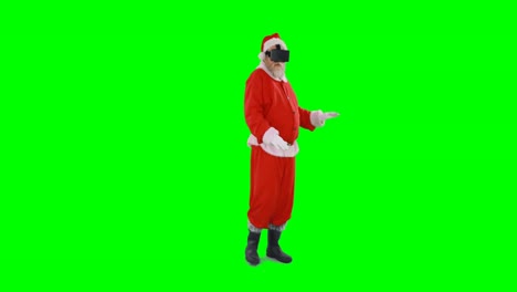 Santa-claus-using-virtual-glasses