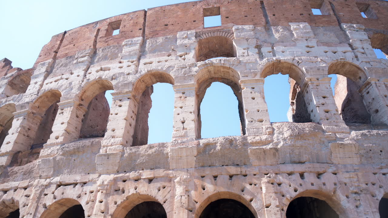 Rome, Italy - July 15, 2022: View of the Colosseum in Rome