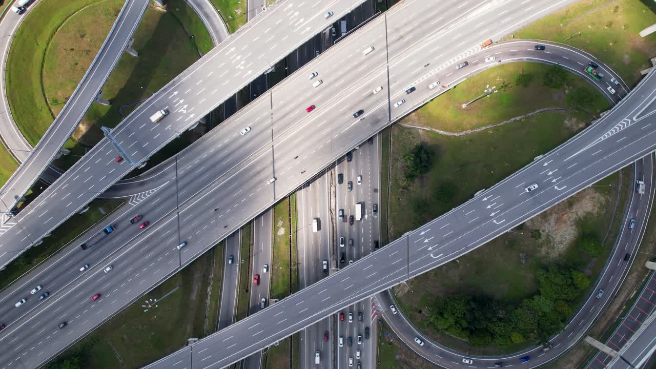 고속도로 교통의 항공 시각