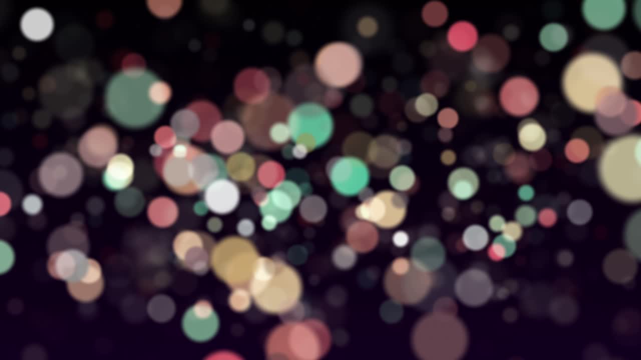 Beautiful Multicolored Circle Glowing Shimmer Particles in Flat Style