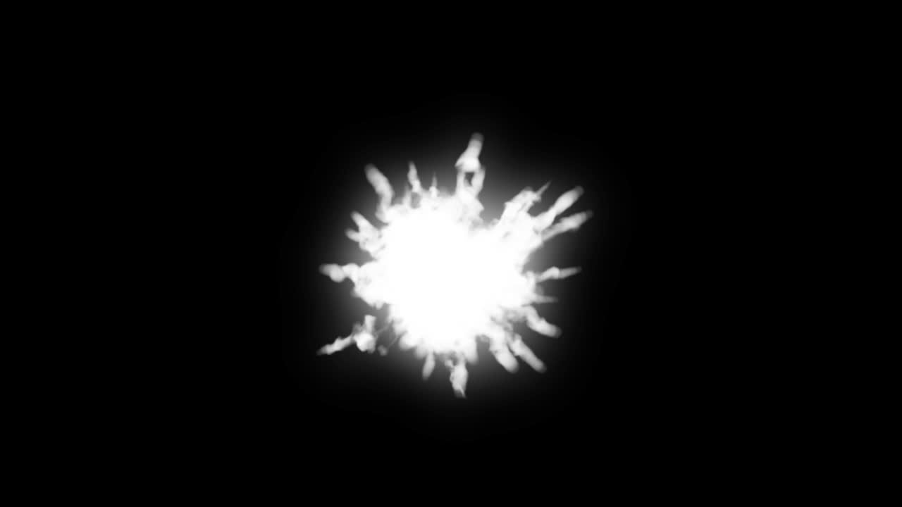 explosión de polvo de polvo colorido, luma mate 4k