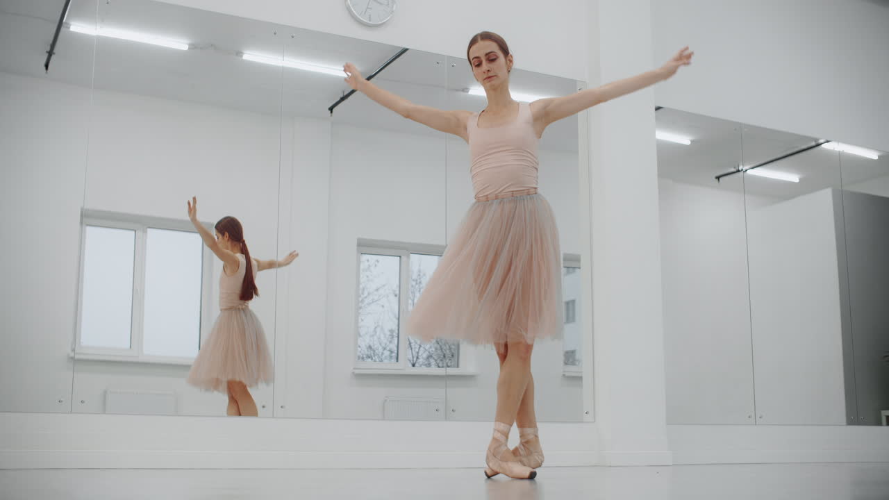 Ballet Dancer in a Dance Studio