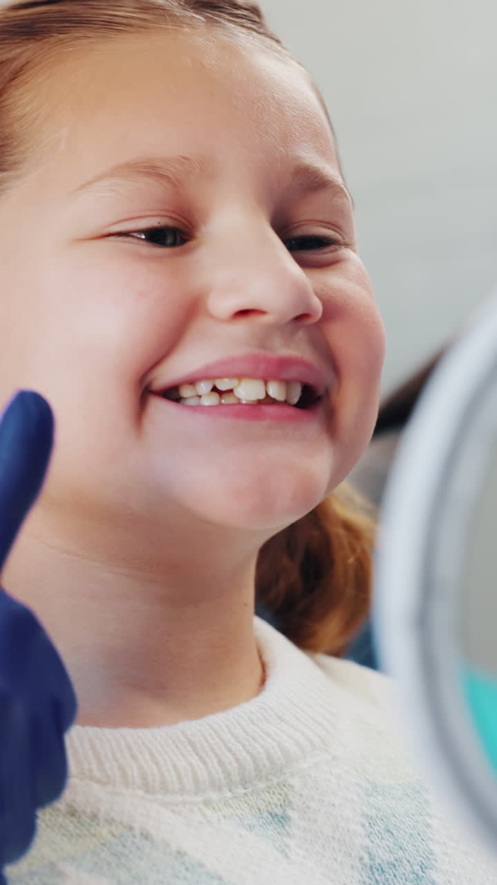 Happy Young Girl Smiling During Dental Checkup