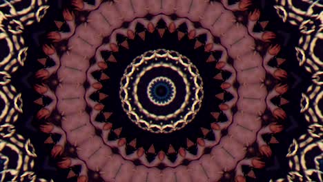 el fondo abstracto de 4k, el bucle de fantasía en movimiento dinámico, el caleidoscopio.
