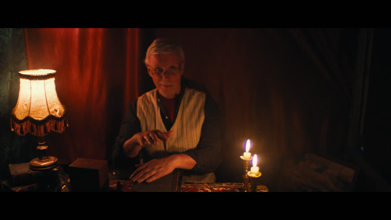 A photographer and an antique dealer in the gypsy circus cart