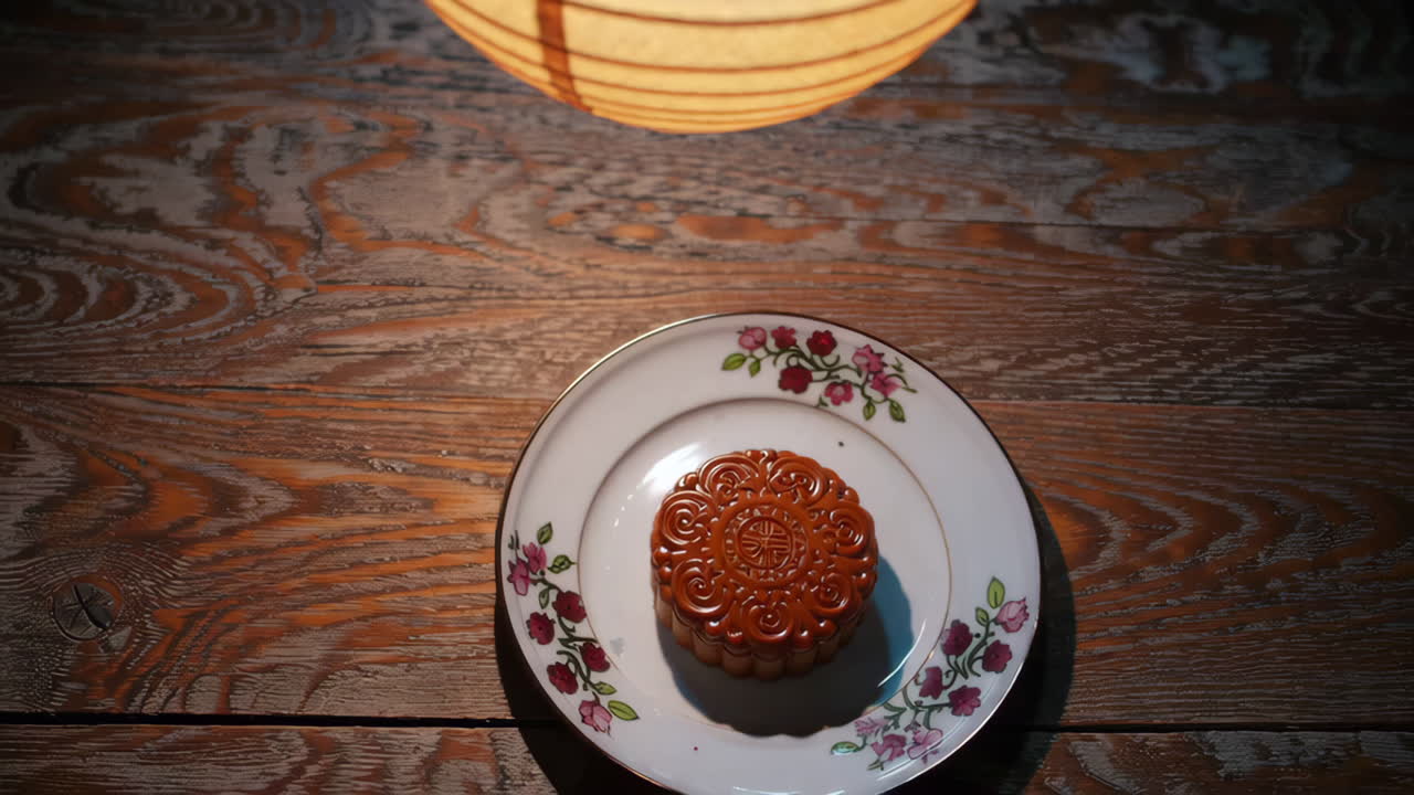 Mooncake on a Plate