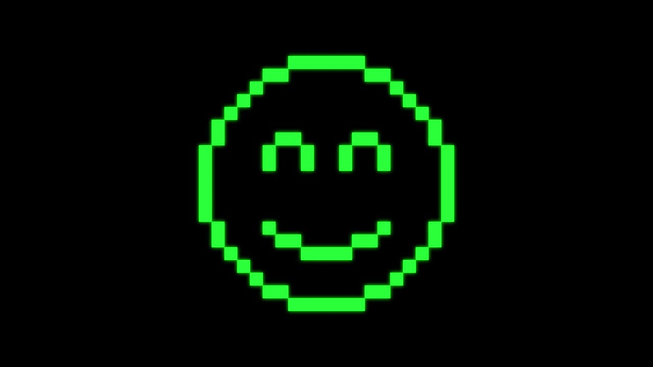 pixel art la felicidad el icono de la emoción el canal alfa