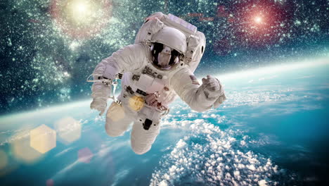 astronauta en el espacio exterior