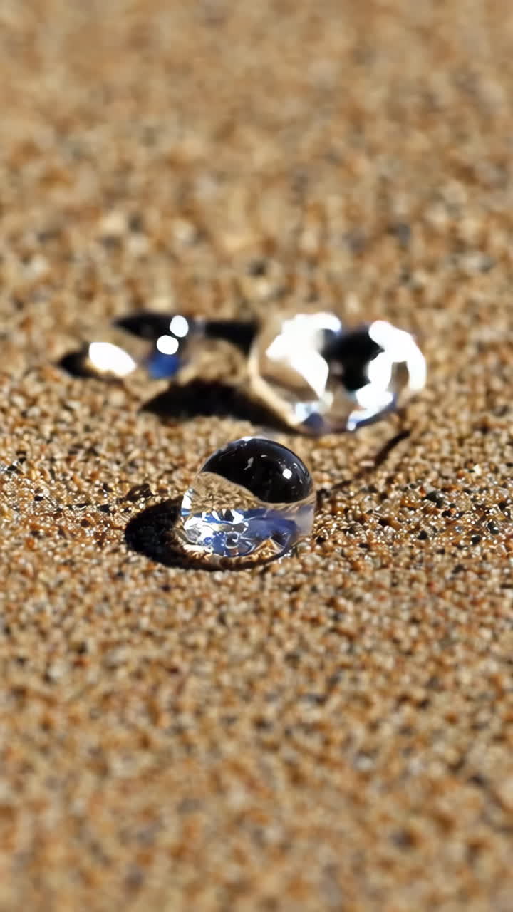 Glass Sphere on Sand