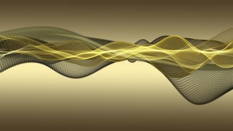 fantastic animation with particle wave object in slow motion, 4096x2304 loop 4k