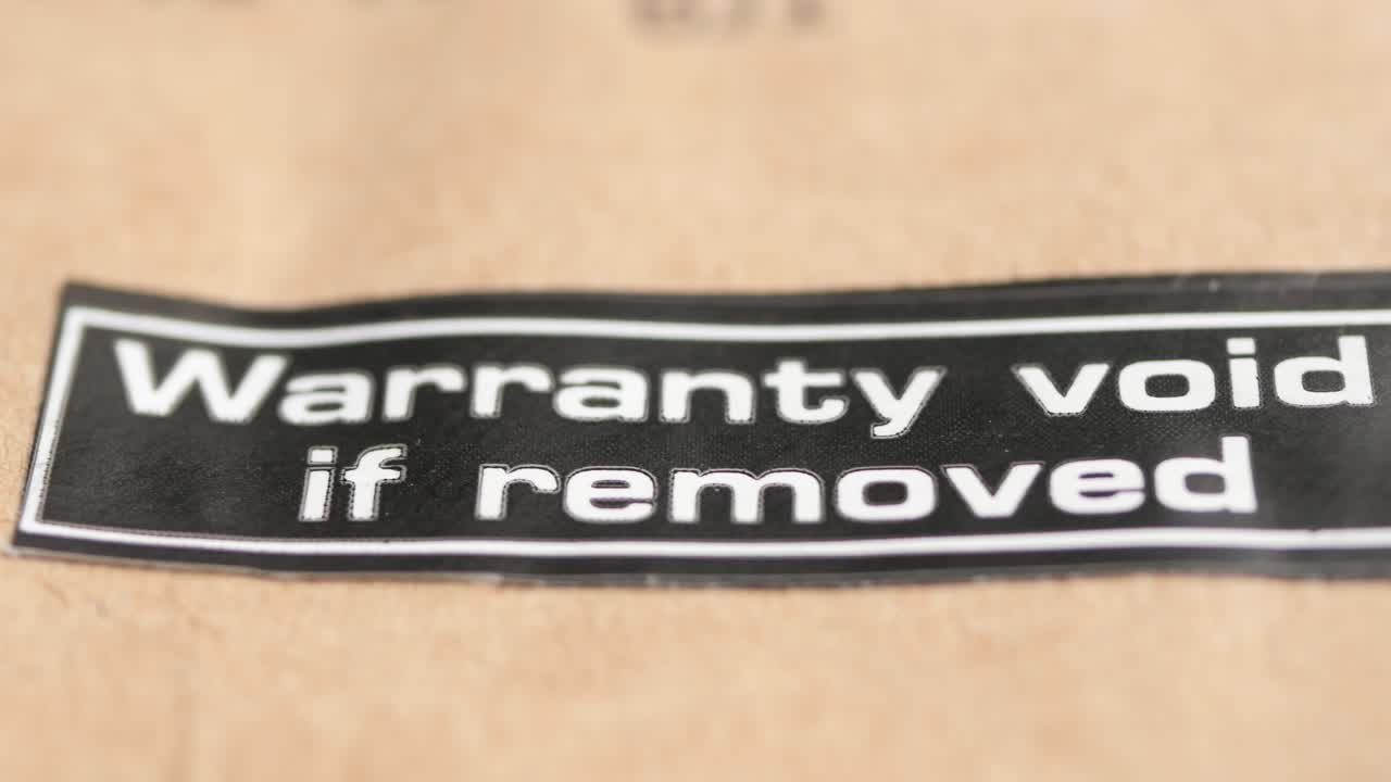 Warranty Void if Removed Label